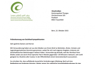Muslime unter Generalverdacht: Offener Brief an die Kapo Thurgau