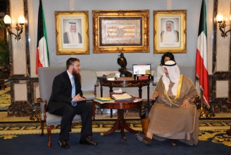 Nicolas Blancho beim kuwaitischen Premierminister