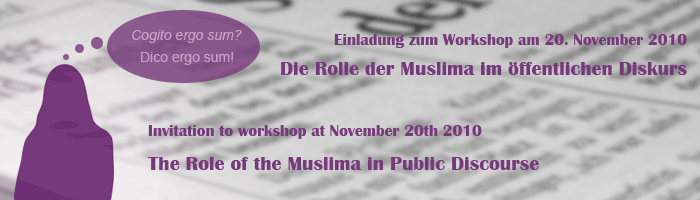 Einladung zum Workshop: Die Rolle der Muslima im öffentlichen Diskurs